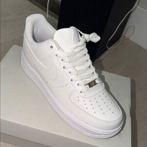 Nike All-White Air Force 1 Sneakers
